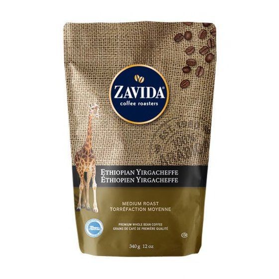 Кава Zavida Ethiopian Yirgacheffe Coffee "Ефіопська" Обсмаження Середє 340г