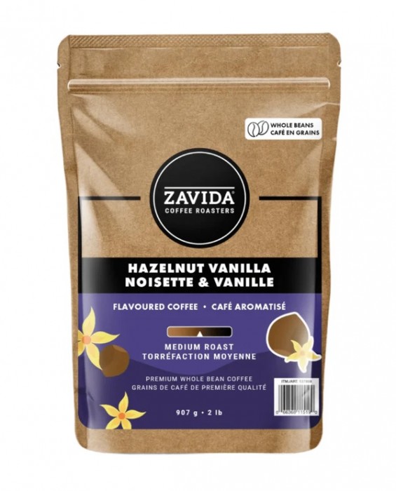 Кава Zavida Hazelnut Vanilla "Фундук Ваніль" Обсмаження Середнє 907г