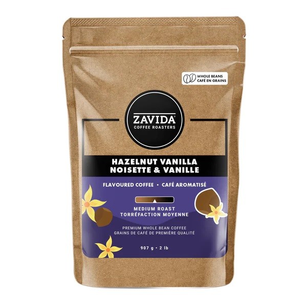 Кава Zavida Hazelnut Vanilla "Фундук Ваніль" Преміум Обсмаження Середнє 907г