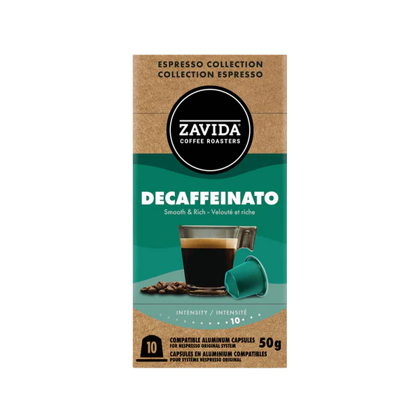 Zavida Nespresso® Decaffeinato - Капсули Nespresso® Без кофеїну