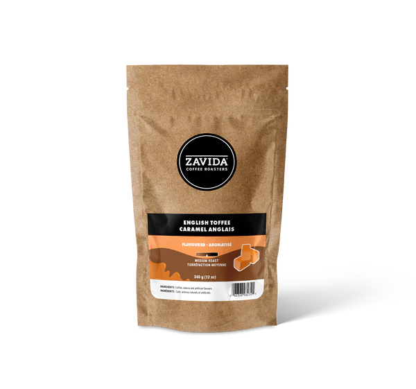 Кава Zavida English Toffee "Англійський Ірис" Обсмаження Середнє 340г (мелена)
