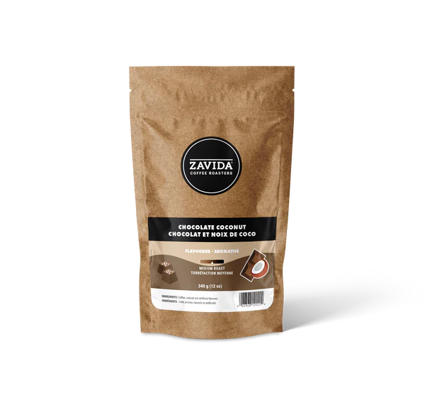 Кава Zavida Chocolate Coconut "Шоколад Кокос" Обсмаження Середнє 340г (мелена)
