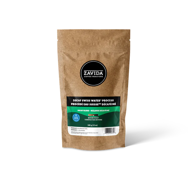 Кава Zavida Decaf Swiss Water® Process "Оброблено Швейцарською водою Без кофеїну" Обсмаження Середнє 340г